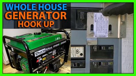 electric box at pole for generator|hook up generator to house.